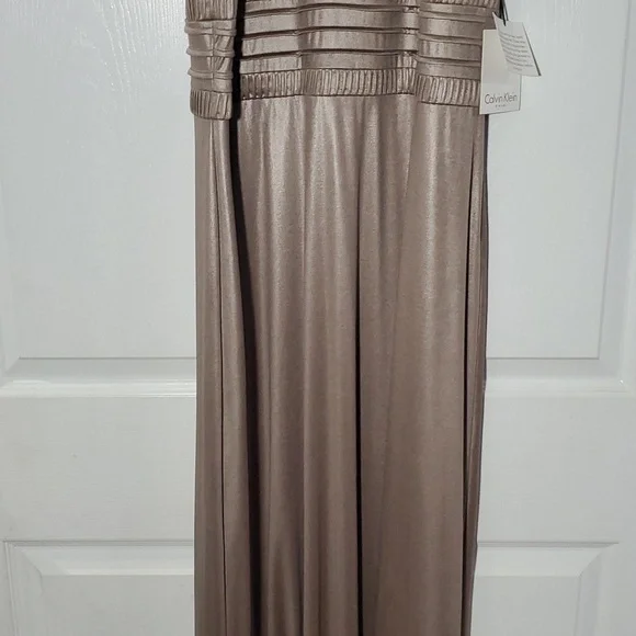 NEW Calvin Klein Wedding Party Mother of Bride Maxi Dress Size 14 - Picture 7 of 16